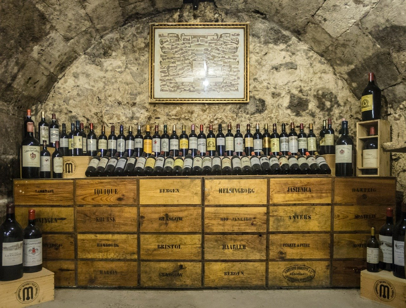 Prezentacja wina w piwniczce
